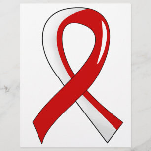 Aplastic Anaemia Red White Ribbon 3 Flyer