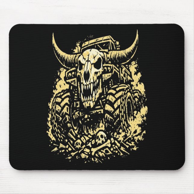 Apocalypse Bone Crusher Monster Truck  Mouse Mat (Front)