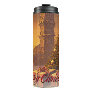 Apocalyptic Christmas motif, with presents Thermal Tumbler