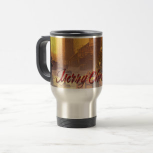 Apocalyptic Christmas motif, with presents Travel Mug