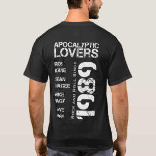 Apocalyptic Lovers - #Since1989 - New Concert T. T-Shirt
