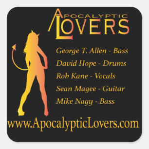 Apocalyptic Lovers Sticker! Square Sticker