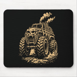 Apocalyptic Ribcage-Inspired Monster Truck Mouse Mat