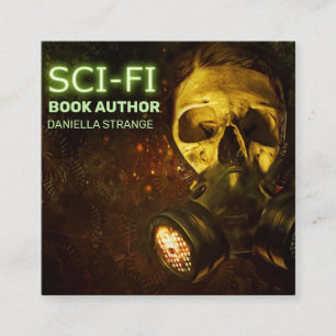 Apocalyptic Sci-fi Book Author Square Business Card
