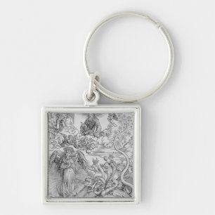 Apocalyptical scene key ring