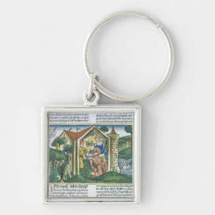 Apocrypha: Tobit is blinded by sparrow's droppings Key Ring