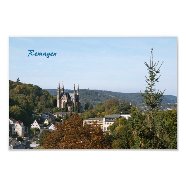 Apollinaris church in Remagen, Germany Photo Print (Front)
