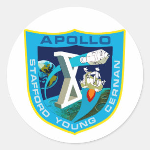 Apollo 10:  To The Moon Again! Classic Round Sticker