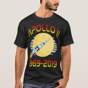 Apollo 11 50th Anniversary Retro Moon Landing T-Shirt