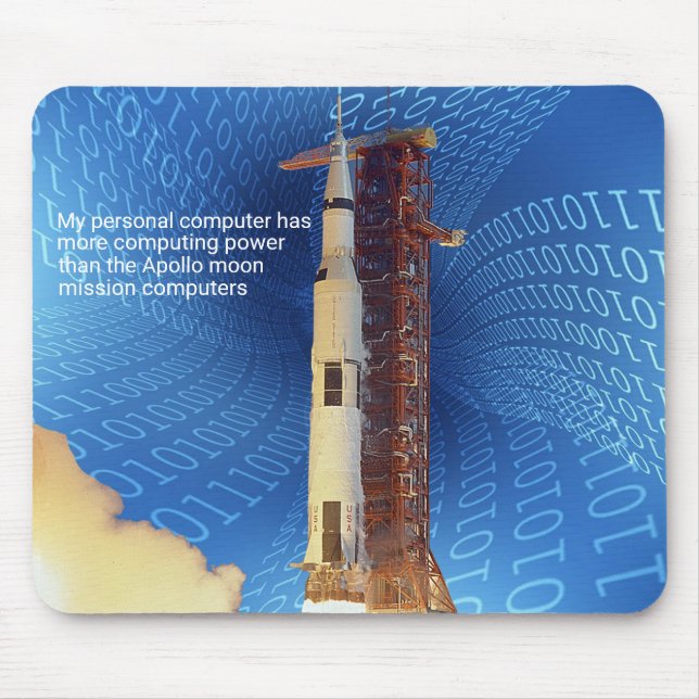 Apollo 11 Computing Power Mouse Mat (Front)