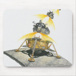 Apollo 11 Eagle module taking off from the Moon Mouse Mat