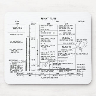 Apollo 11 Flight Plan Mouse Mat