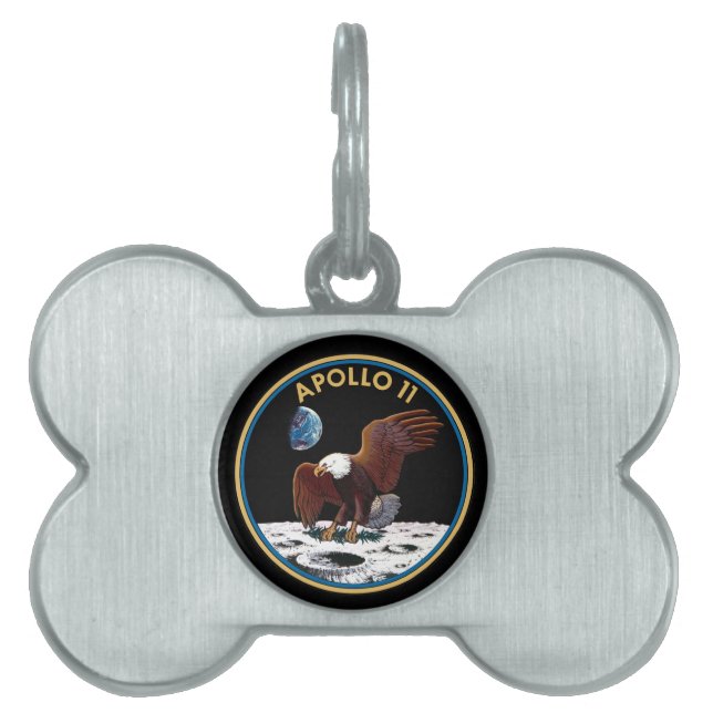 Apollo 11 insignia pet ID tag (Front)