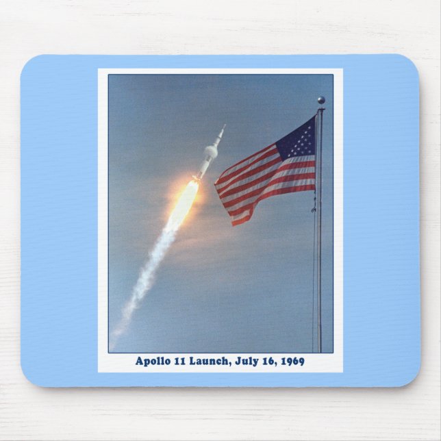 Apollo 11 Launch July 16, 1969 Mouse Mat (Front)
