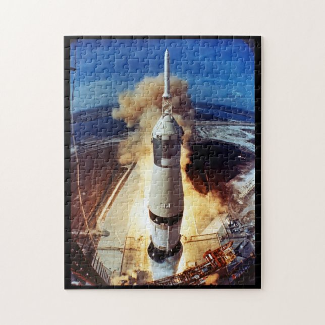Apollo 11 Lifts Off Jigsaw Puzzle (Vertical)