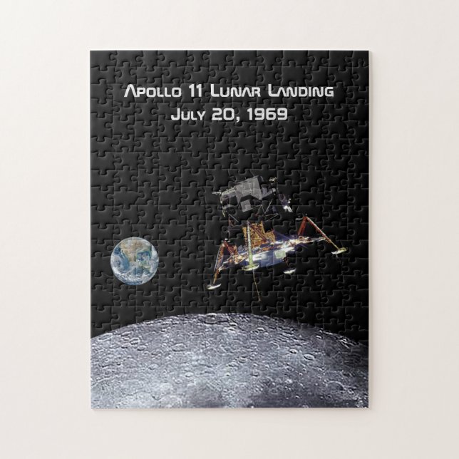 Apollo 11 Lunar Landing Jigsaw Puzzle (Vertical)