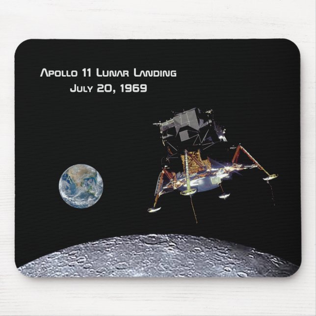 Apollo 11 Lunar Landing Mouse Mat (Front)