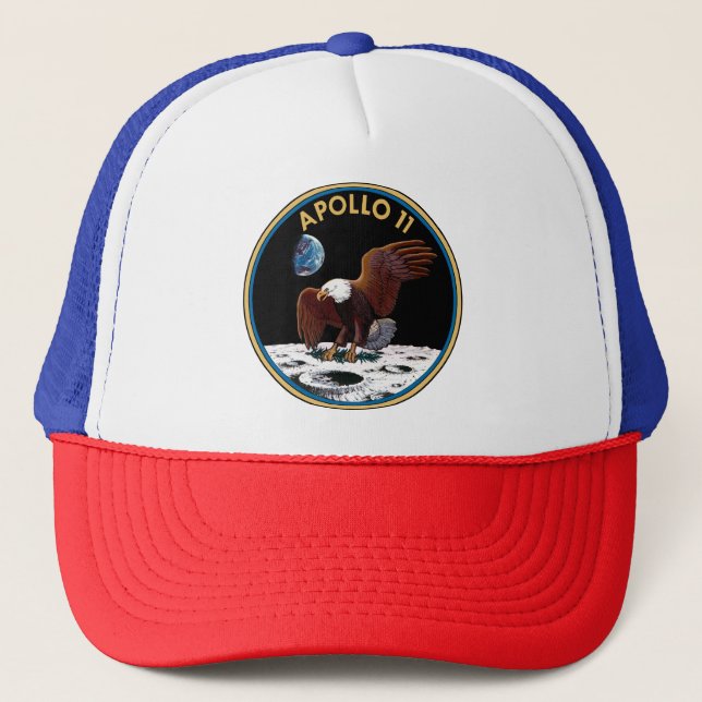 Apollo 11 Mission Patch  Trucker Hat (Front)