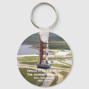 Apollo 11 Mission to the Moon Anniversary Key Ring