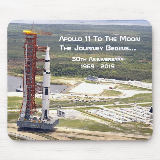Apollo 11 Mission to the Moon Anniversary Mouse Mat (Front)