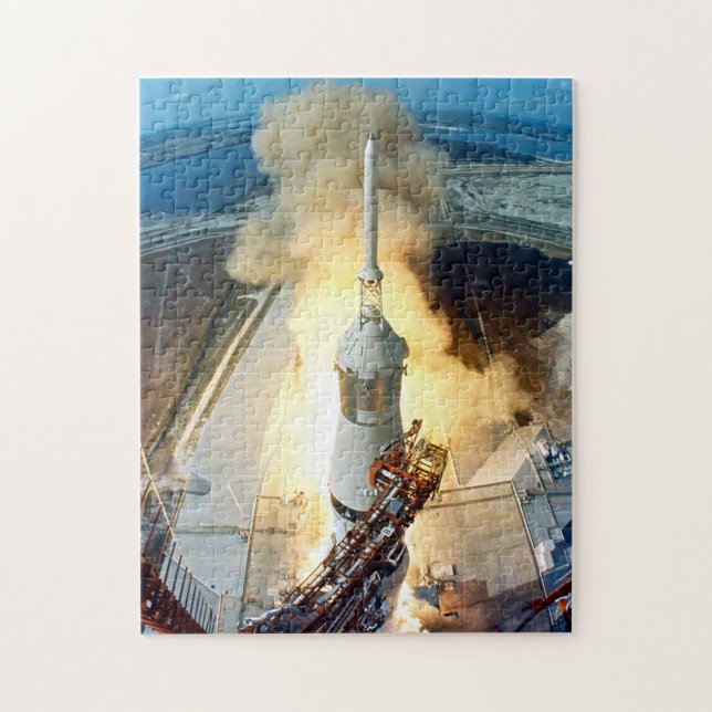 Apollo 11 Moon Landing Launch Kennedy Space Cente Jigsaw Puzzle (Vertical)