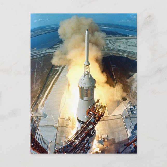 Apollo 11 Moon Landing Launch Kennedy Space Centre Postcard (Front)
