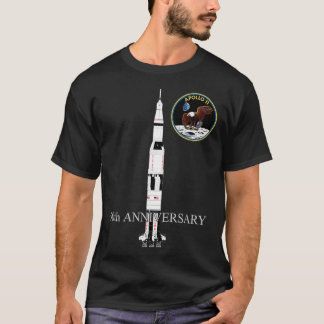 Apollo 11 Saturn V Badge Pacht 50th Moon Landing T-Shirt