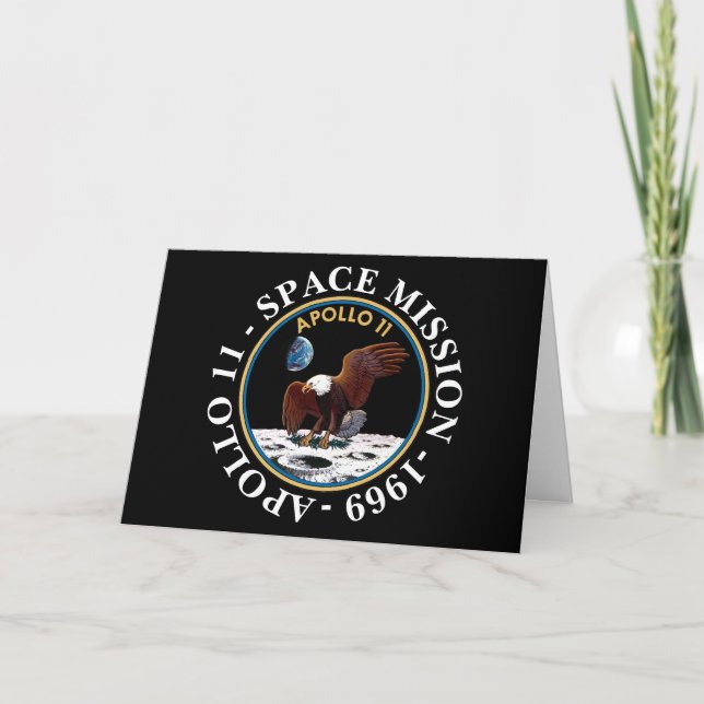 Apollo 11 Space Mission 1969 Insignia Card (Front)