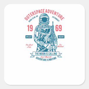 Apollo 11 square sticker