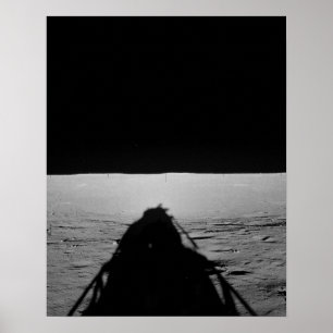 Apollo 12 Lunar Module Shadow on the Moon Poster