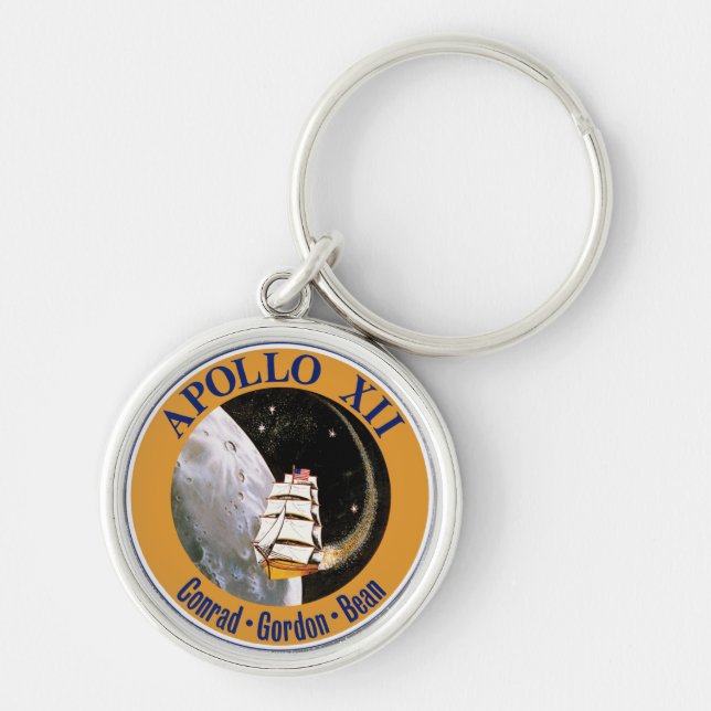 Apollo 12 Mission Patch Logo Key Ring (Front)