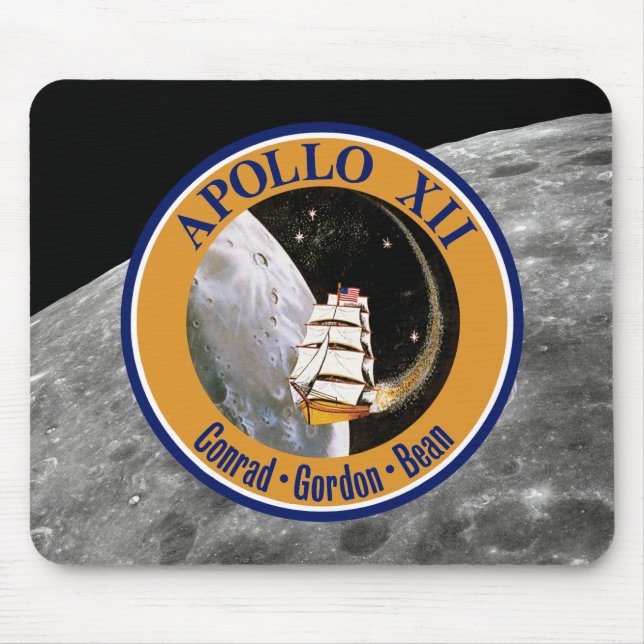 Apollo 12 Mission Patch Logo Mouse Mat (Front)