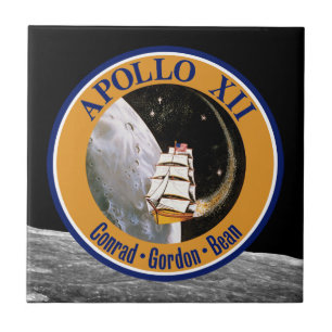 Apollo 12 Mission Patch Logo Tile