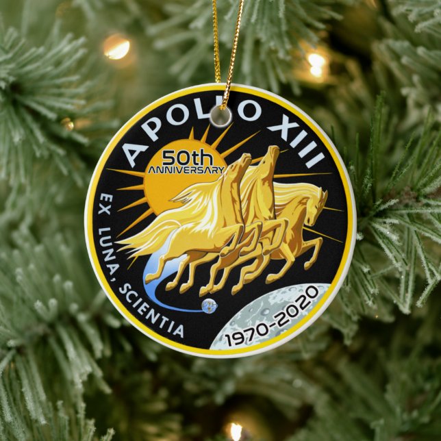 Apollo 13 50th Anniversary 1970 - 2020 Ceramic Tree Decoration (Tree)