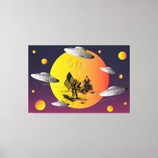 Apollo 13 colourful funny art for kids canvas print