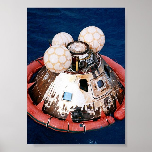 Apollo 13 Command Module after Splashdown Poster (Front)