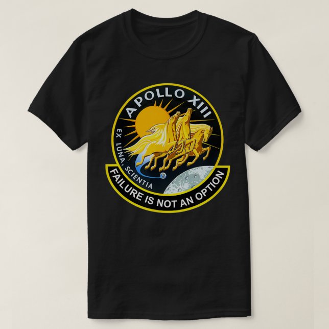 Apollo 13  Failure Is Not An Option  NASA  T-Shirt (Design Front)
