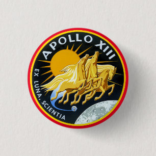 Apollo 13-insignia  3 cm round badge