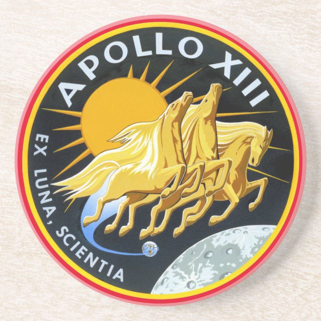 Apollo 13-insignia coaster (Front)