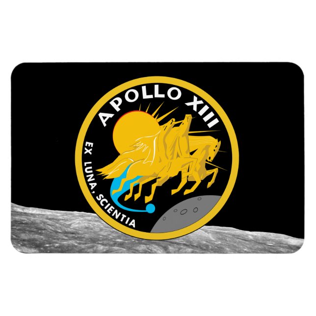 Apollo 13 NASA Mission Patch Logo Magnet (Horizontal)