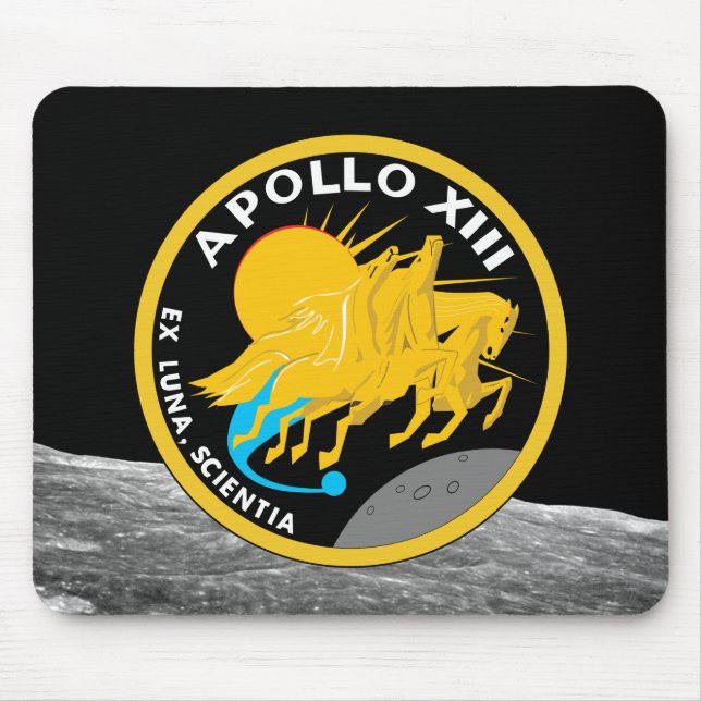 Apollo 13 NASA Mission Patch Logo Mouse Mat (Front)