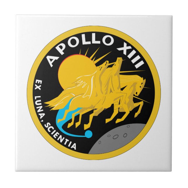 Apollo 13 NASA Mission Patch Logo Tile (Front)