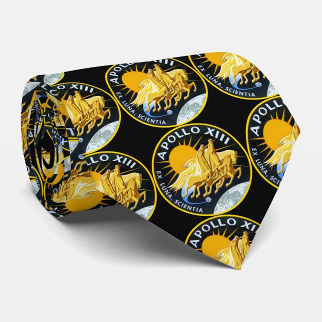 Apollo 13 Space Mission 1970 Insignia Tie (Rolled)