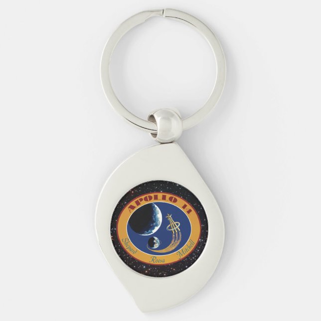 Apollo 14 NASA Mission Patch Logo Key Ring (Front)