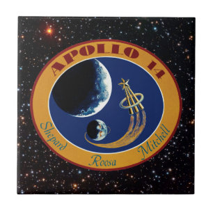 Apollo 14 NASA Mission Patch Logo Tile