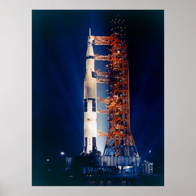 Apollo 14 on the Launch Pad Poster (Front)