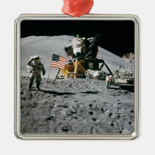 Apollo 15 Lunar Module Moon Landing 1971 Nasa Metal Tree Decoration