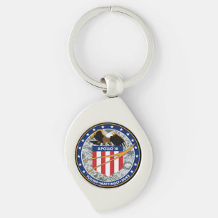 Apollo 16 NASA Mission Patch Logo Key Ring