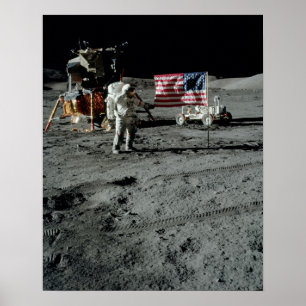 Apollo 17 Landing Site Poster