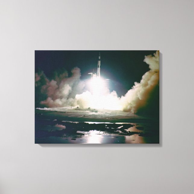 Apollo 17 Lift Off Canvas Print (Front)